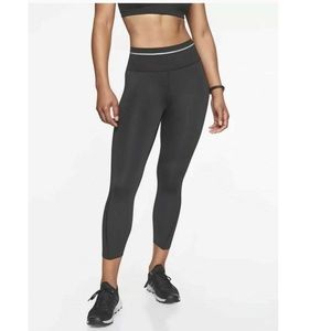 NWOT Athleta sonic reflective Capri grey leggings